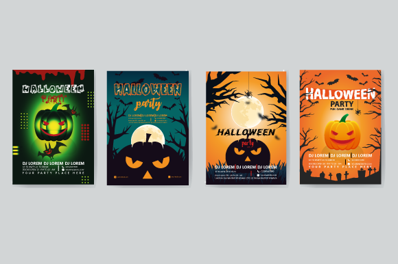Download Halloween Party Flyer Poster Vector - Halloween party Collection