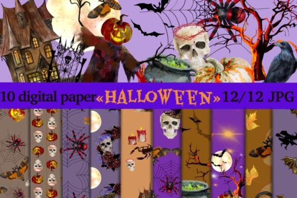 Download Halloween Party Paper.Seamless Pattern - Premium Resources