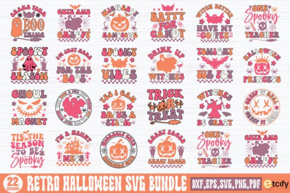 Download Retro Halloween SVG Bundle - Retro halloween svg Collection
